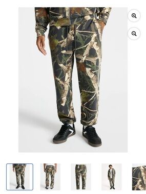 No Boundaries Men's Woodland Camo Jogger Pants - Green/Brown/Black